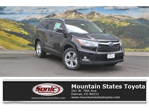 Midnight Black Metallic Toyota Highlander Limited Platinum AWD.  Click to enlarge.
