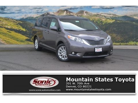 Predawn Gray Mica Toyota Sienna XLE Premium AWD.  Click to enlarge.