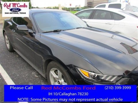 Shadow Black Ford Mustang V6 Coupe.  Click to enlarge.