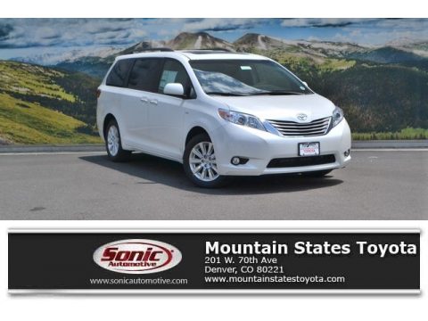 Blizzard Pearl Toyota Sienna XLE Premium AWD.  Click to enlarge.