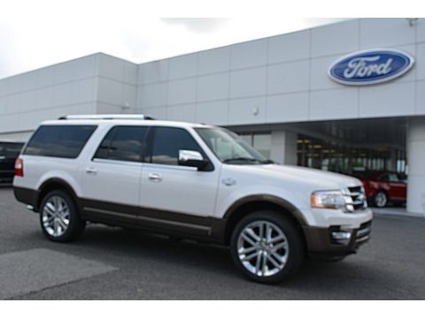 White Platinum Metallic Tricoat Ford Expedition King Ranch 4x4.  Click to enlarge.