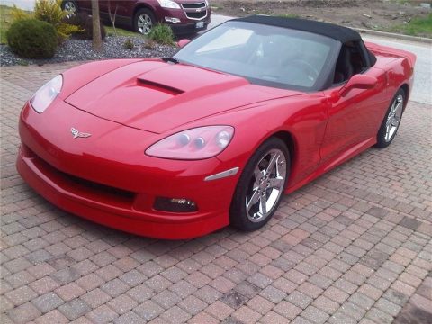 Victory Red Chevrolet Corvette Convertible.  Click to enlarge.