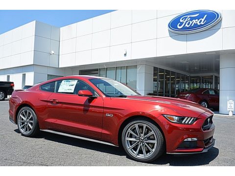 Ruby Red Metallic Ford Mustang GT Premium Coupe.  Click to enlarge.