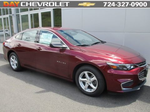 Butte Red Metallic Chevrolet Malibu LS.  Click to enlarge.