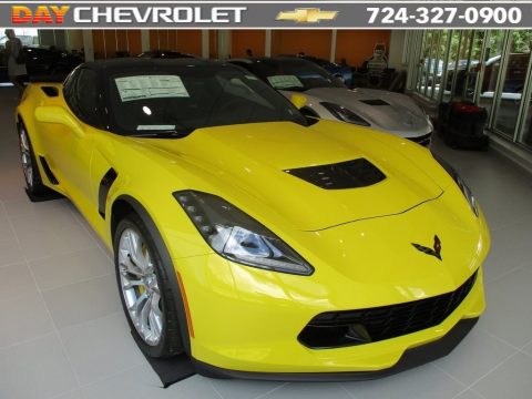 Corvette Racing Yellow Tintcoat Chevrolet Corvette Z06 Coupe.  Click to enlarge.