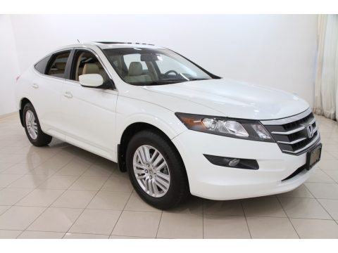 White Diamond Pearl Honda Accord Crosstour EX-L.  Click to enlarge.