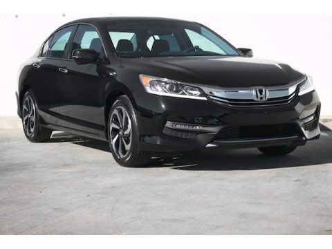 Crystal Black Pearl Honda Accord EX Sedan.  Click to enlarge.