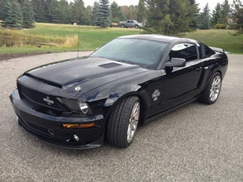 Black Ford Mustang Shelby GT500 Super Snake.  Click to enlarge.