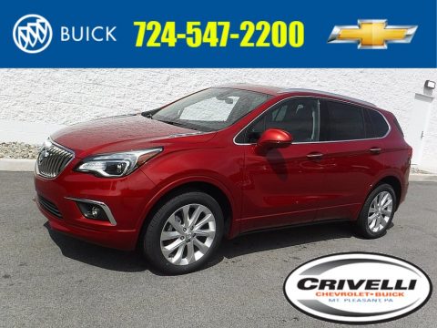 Saffron Red Metallic Buick Envision Premium AWD.  Click to enlarge.