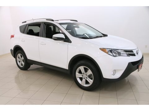 Super White Toyota RAV4 XLE AWD.  Click to enlarge.