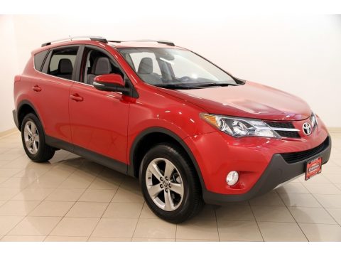 Barcelona Red Metallic Toyota RAV4 XLE.  Click to enlarge.