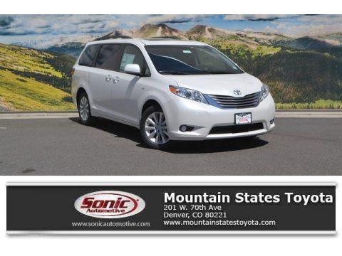 Blizzard Pearl Toyota Sienna XLE Premium AWD.  Click to enlarge.