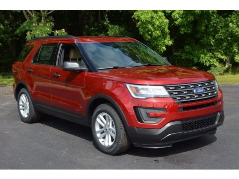 Ruby Red Metallic Tri-Coat Ford Explorer FWD.  Click to enlarge.