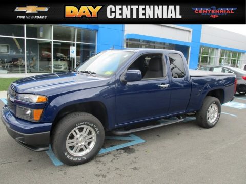 Deep Navy Chevrolet Colorado LT Extended Cab 4x4.  Click to enlarge.