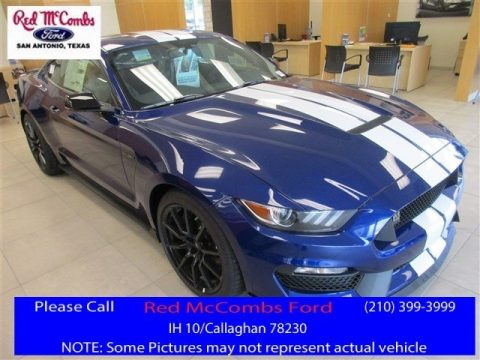 Deep Impact Blue Metallic Ford Mustang Shelby GT350.  Click to enlarge.