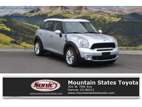 Crystal Silver Metallic Mini Cooper S Countryman.  Click to enlarge.