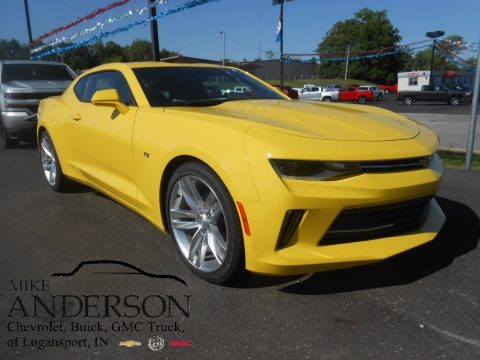 Bright Yellow Chevrolet Camaro LT Coupe.  Click to enlarge.
