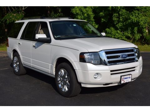 White Platinum Tri-Coat Ford Expedition Limited.  Click to enlarge.