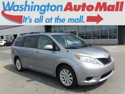 Silver Sky Metallic Toyota Sienna LE AWD.  Click to enlarge.
