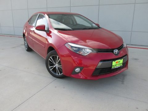 Barcelona Red Metallic Toyota Corolla LE Plus.  Click to enlarge.