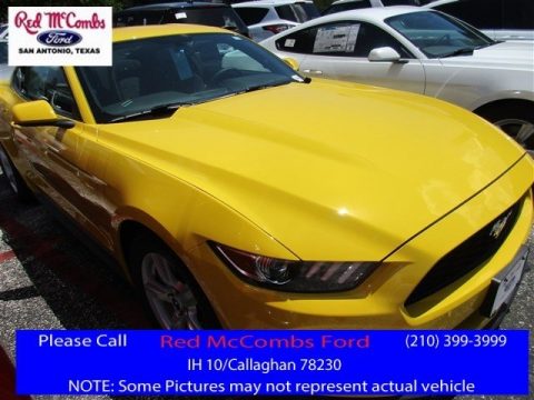 Triple Yellow Tricoat Ford Mustang V6 Coupe.  Click to enlarge.
