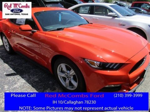 Competition Orange Ford Mustang V6 Coupe.  Click to enlarge.