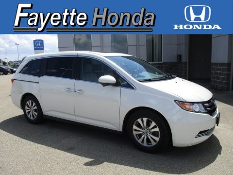 White Diamond Pearl Honda Odyssey EX-L.  Click to enlarge.