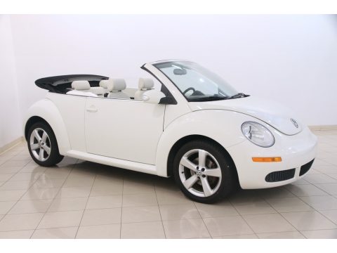 Campanella White Volkswagen New Beetle Triple White Convertible.  Click to enlarge.