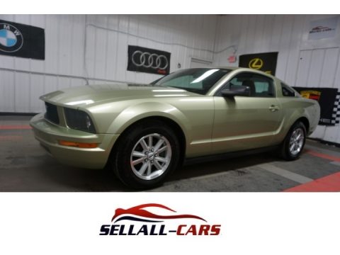 Legend Lime Metallic Ford Mustang V6 Premium Coupe.  Click to enlarge.