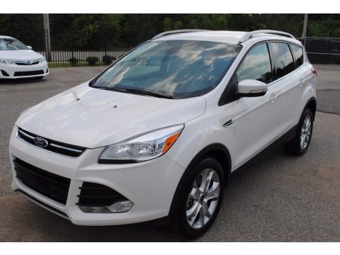 White Platinum Ford Escape Titanium 2.0L EcoBoost.  Click to enlarge.