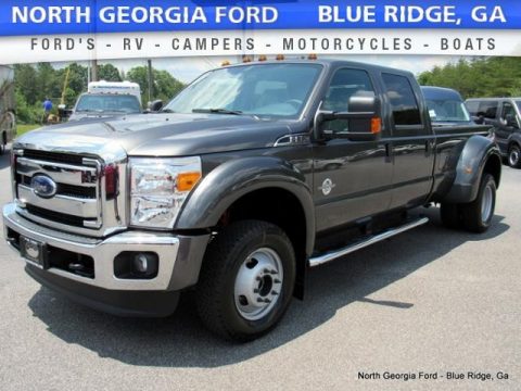 Magnetic Metallic Ford F350 Super Duty XLT Crew Cab 4x4 DRW.  Click to enlarge.