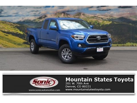 Blazing Blue Pearl Toyota Tacoma SR5 Access Cab 4x4.  Click to enlarge.