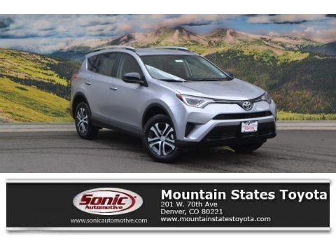 Silver Sky Metallic Toyota RAV4 LE AWD.  Click to enlarge.