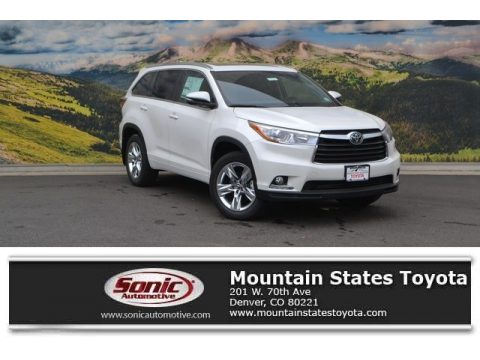Blizzard Pearl Toyota Highlander Limited Platinum AWD.  Click to enlarge.