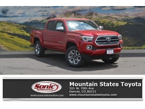 Barcelona Red Metallic Toyota Tacoma Limited Double Cab 4x4.  Click to enlarge.