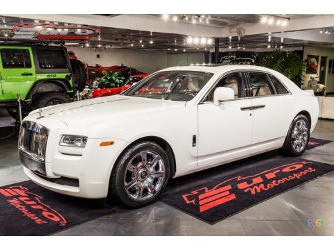 English White Rolls-Royce Ghost .  Click to enlarge.