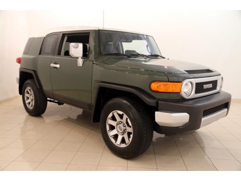 Army Green Toyota FJ Cruiser 4WD.  Click to enlarge.