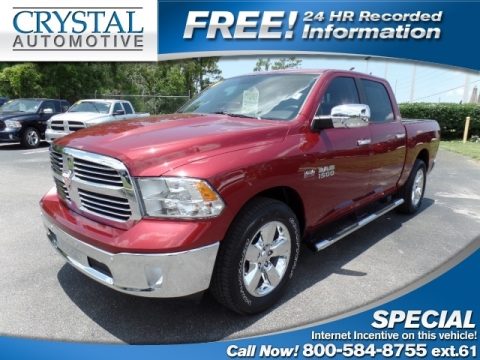 Deep Cherry Red Crystal Pearl Ram 1500 Big Horn Crew Cab.  Click to enlarge.