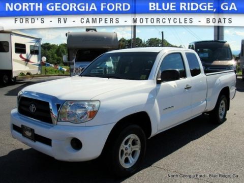 Super White Toyota Tacoma Access Cab.  Click to enlarge.