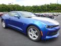 Front 3/4 View of 2017 Chevrolet Camaro LT Coupe #4
