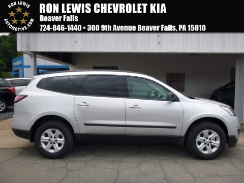 Silver Ice Metallic Chevrolet Traverse LS.  Click to enlarge.