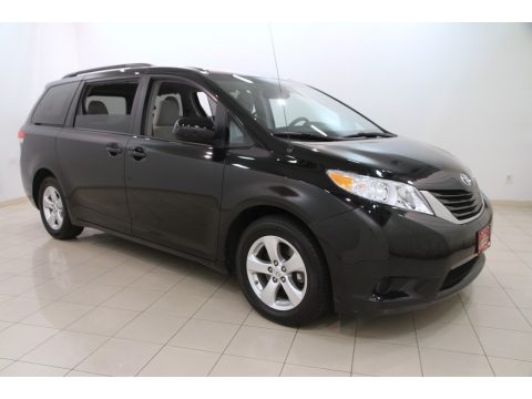 Black Toyota Sienna LE. Click to enlarge. Black Toyota Sienna LE. Click to enlarge.