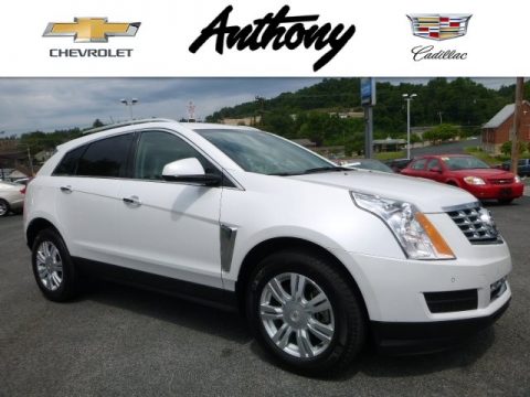 Platinum Ice Tricoat Cadillac SRX Luxury AWD.  Click to enlarge.