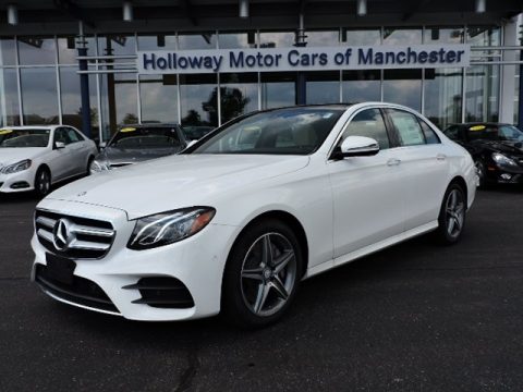 Polar White Mercedes-Benz E 300 4Matic Sedan.  Click to enlarge.