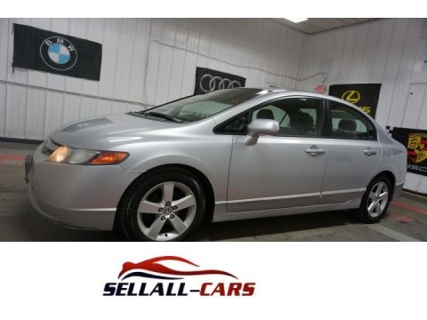 Alabaster Silver Metallic Honda Civic EX Sedan.  Click to enlarge.