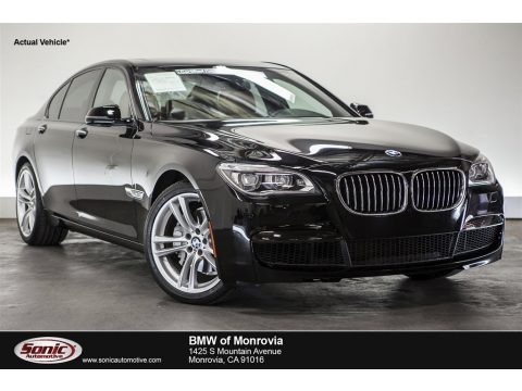 Jet Black BMW 7 Series 740i Sedan.  Click to enlarge.