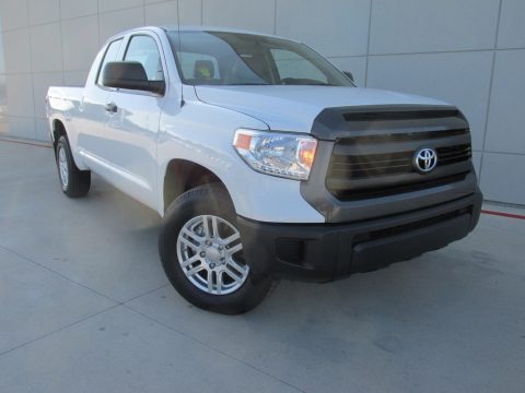 Super White Toyota Tundra SR Double Cab.  Click to enlarge.