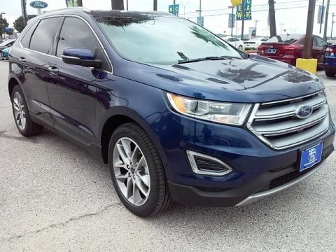 Kona Blue Ford Edge Titanium.  Click to enlarge.