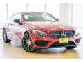 Front 3/4 View of 2017 Mercedes-Benz C 300 Coupe #12