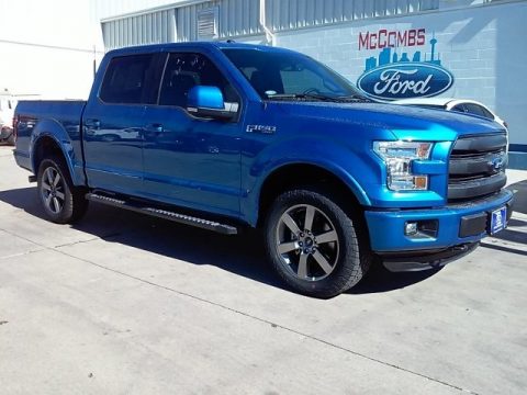 Blue Flame Ford F150 Lariat SuperCrew 4x4.  Click to enlarge.